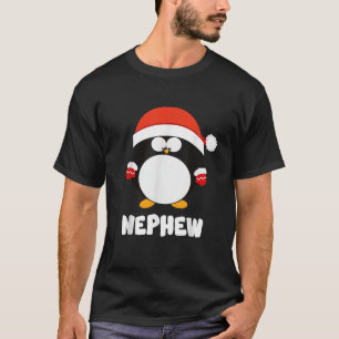 Nephew Penguin Christmas Santa Family Matching Te T-Shirt