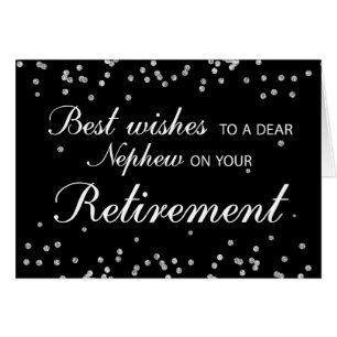 Nephew, Retraite Félicitations Noir + Argent