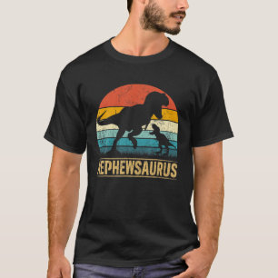 Nephew Saurus T Rex Dinosaur Nephewsaurus Matching T-Shirt