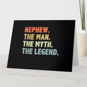 Nephew The Man Myth Legend Father’s Day Card