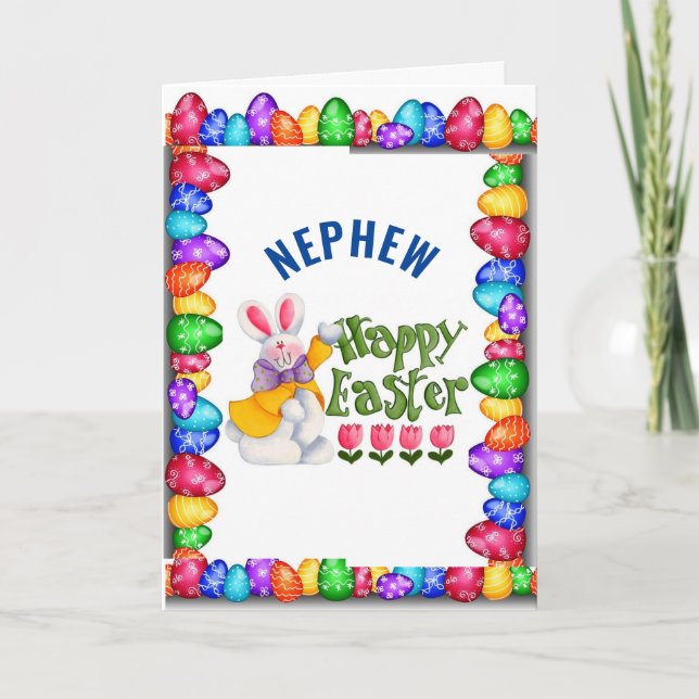 ***NEPHEW*** VOUS ÊTES * AIMÉ* CARTE DE PÂQUES (Devant)