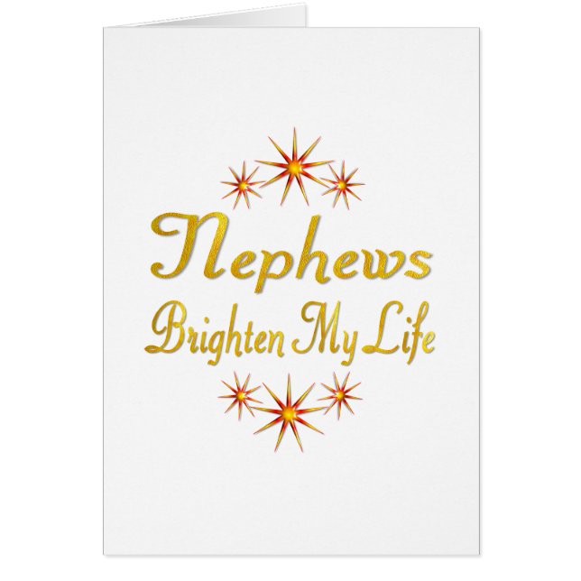 Nephews Brighten My Life (Front)