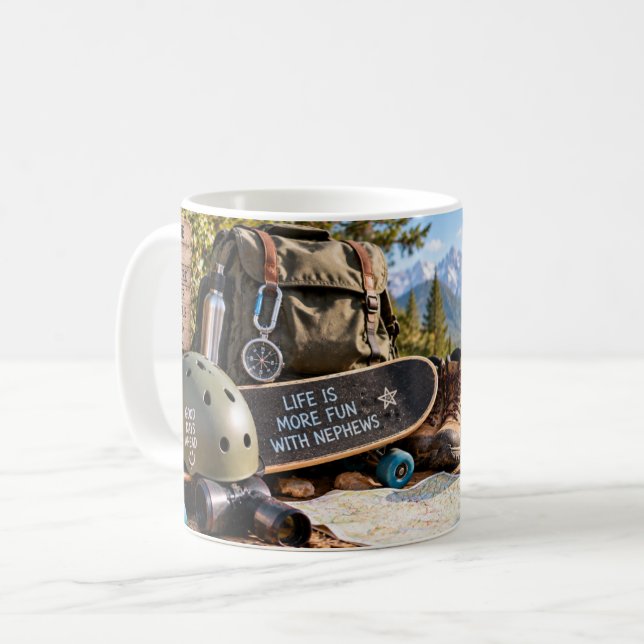 Nephews Make Life More Fun Adventure Mug (Front Left)