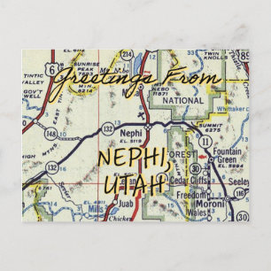 Nephi UT Vintage Postcard