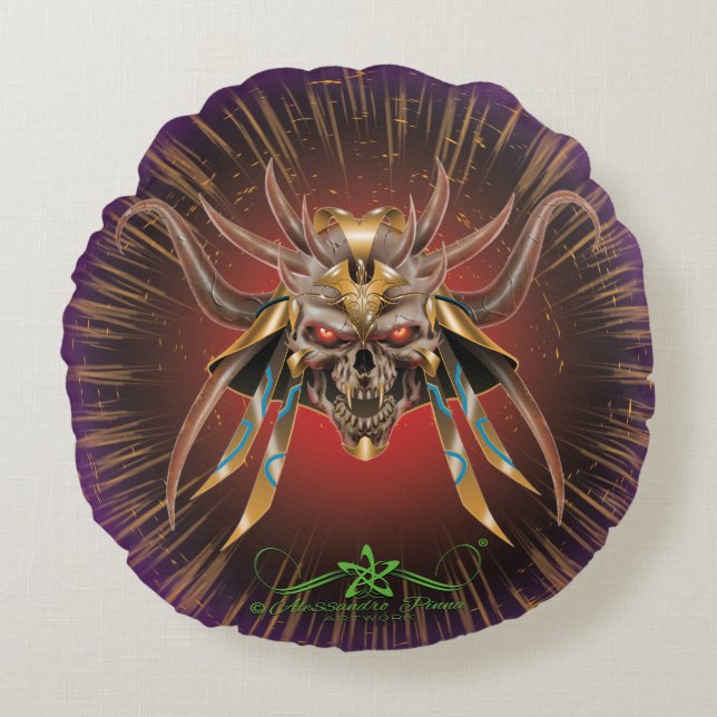 Nephila Round Pillow (Front)