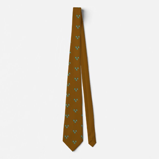 Nephrologist Artsy lll Kidney Brown Tie (Front)
