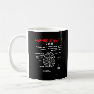 Nephrologist Doctor Brain Kidney Surgeon Tech Coffee Mug
