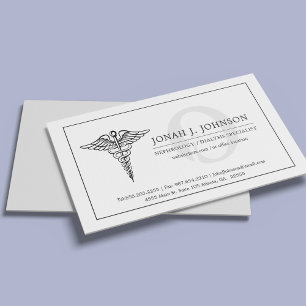 Nephrologist   Minimal Kidney Symbol Business Card