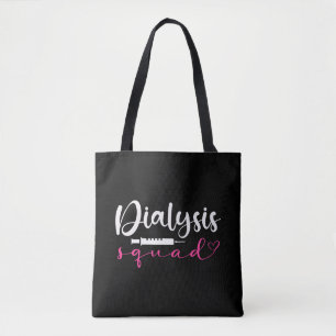 Nephrology Nurse Dialysis Squad Funny Renal Kidney Tote Bag