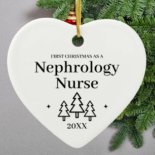 Nephrology Nurse New Job Christmas Ceramic Ornament