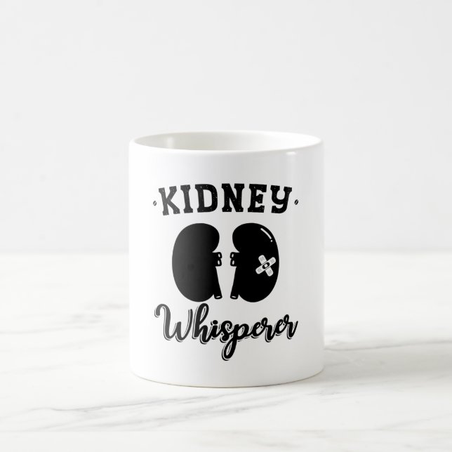 Nephrology Tech Kidney Whisperer Dialysis Nurse Coffee Mug (Center)