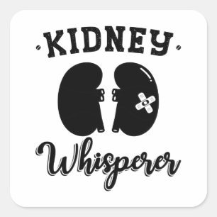 Nephrology Tech Kidney Whisperer Dialysis Nurse Square Sticker