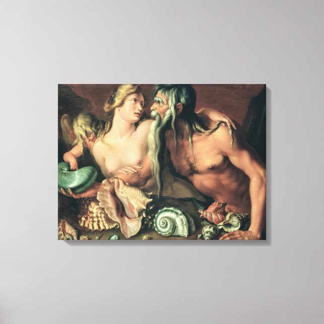 Neptune and Amphitrite (oil on canvas) Canvas Print (Front)