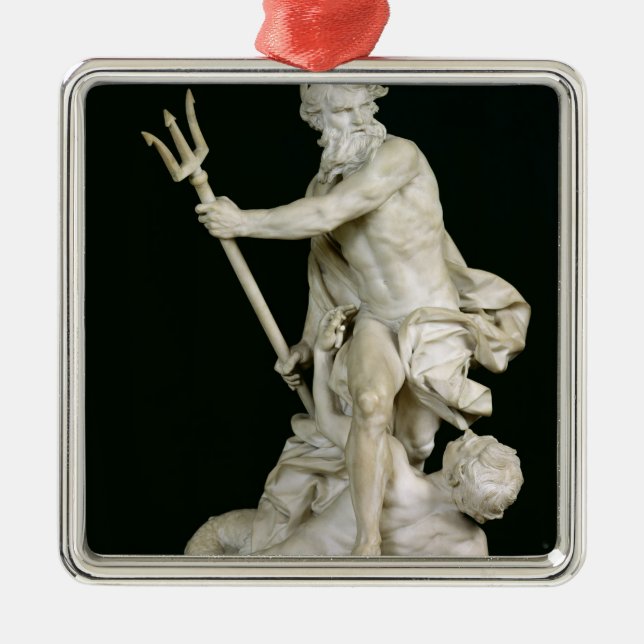 Neptune Calming the Waves, 1757 Metal Ornament (Front)