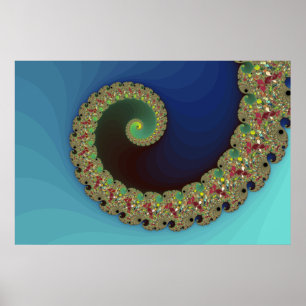 Neptune - Fractal Art Poster