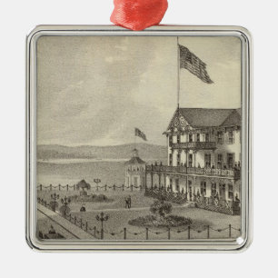 Neptune House, Ocean Beach, NJ Metal Ornament