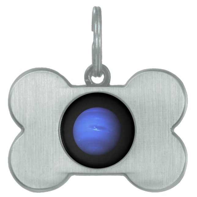 Neptune NASA Planet Pet Name Tag (Front)