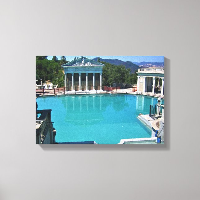 Neptune Pool at Hearst Castle, San Simeon, CA Canvas Print (Front)