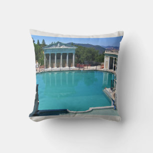 Neptune Pool at Hearst Castle, San Simeon, CA Throw Pillow