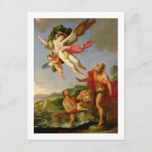 Neptune Pursuing Coronis, 1665-70 (oil on canvas) Postcard