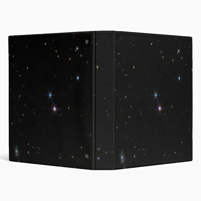 Neptune Ring System hundreds of galaxies Webb Binder (Background)