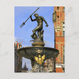Neptune Statue Postcard