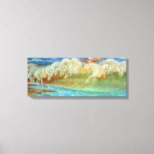 Neptune's Horses Canvas Print