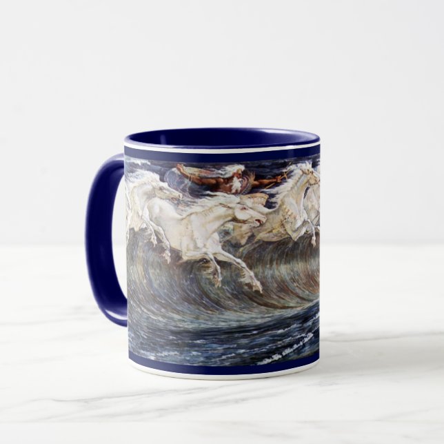 Neptune's Horses Mug (Front Left)