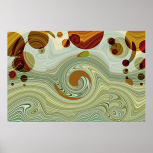 Neptune's MOONS - Poster Abstrait