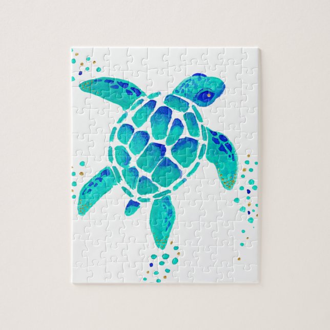 Neptune's Turtle Jigsaw Puzzle (Vertical)
