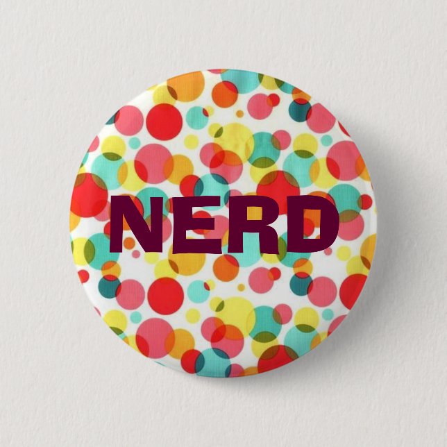 NERD 2 INCH ROUND BUTTON (Front)