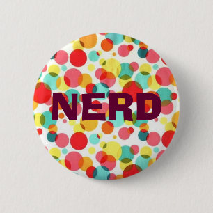 NERD 2 INCH ROUND BUTTON