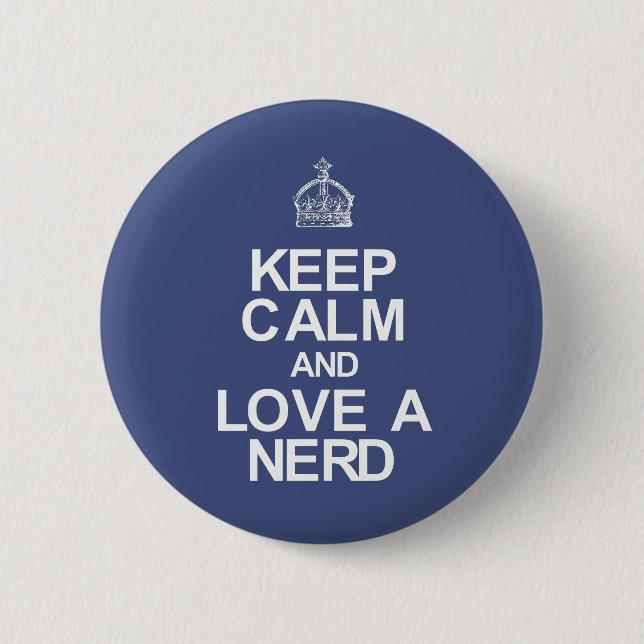 Nerd 2 Inch Round Button (Front)