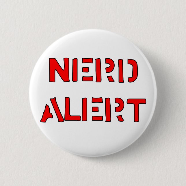 Nerd Alert 2 Inch Round Button (Front)