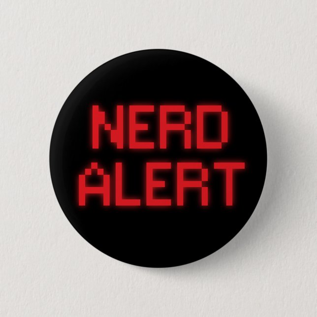 Nerd Alert 2 Inch Round Button (Front)