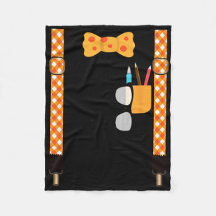Nerd And Geek Halloween Costume Fleece Blanket