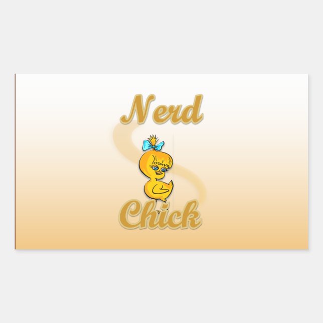 Nerd Chick Sticker (Front)