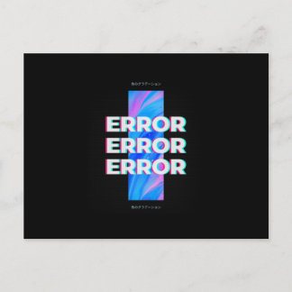Nerd Design - ERROR ERROR ERROR - Game Postcard