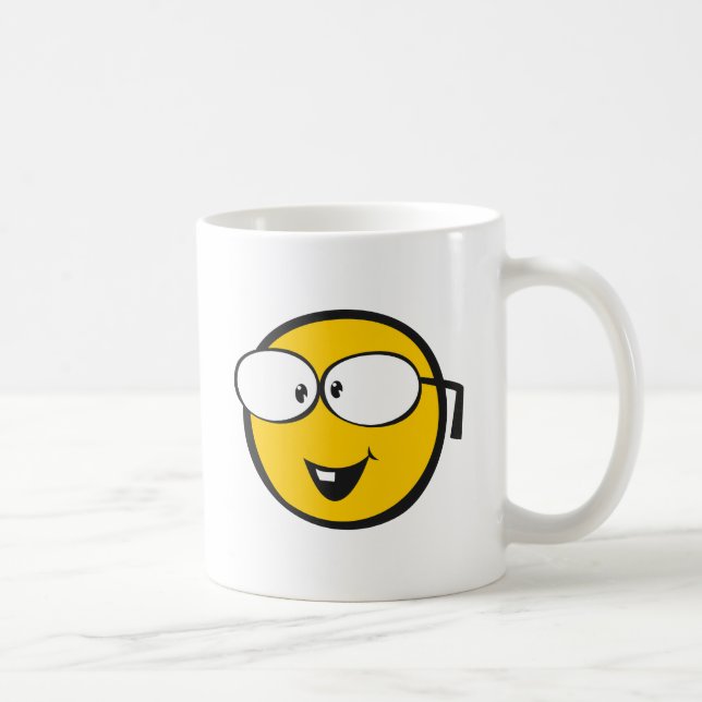 Nerd Emoji Coffee Mug (Right)