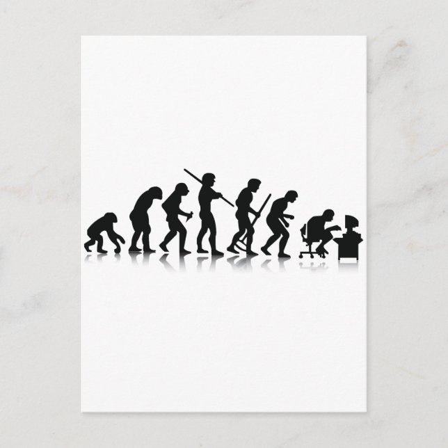Nerd Evolution Postcard (Front)