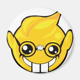 nerd face magnet