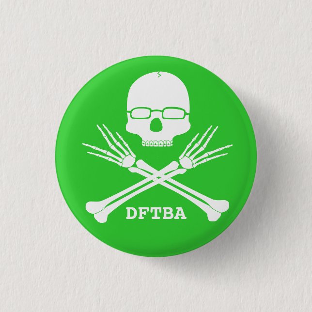 NERD FIGHTER, customize color (see description) 1 Inch Round Button (Front)