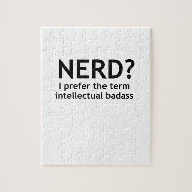 Nerd? Funny, geeky design Jigsaw Puzzle (Vertical)