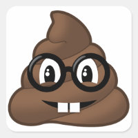 Nerd Glasses Poop Emoji