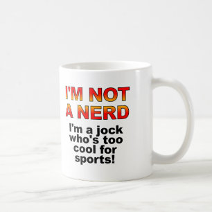 Nerd Jock Funny Mug or Travel Mug