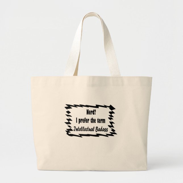 Nerd? Large Tote Bag (Front)