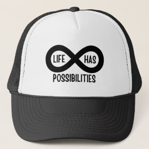 Nerd Mathematics Life Has Possibilities Trucker Hat