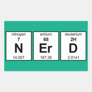 NErD Periodic Table Sticker