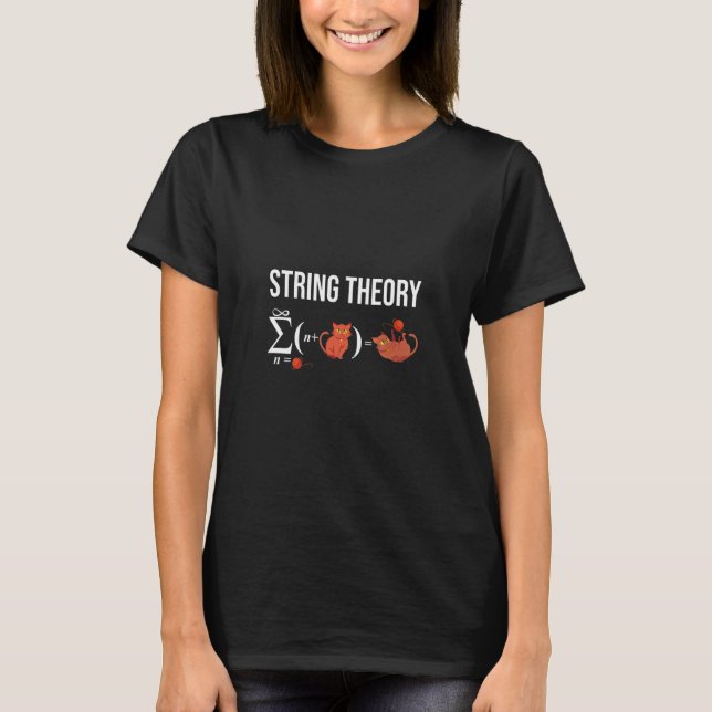 Nerd Physics Student Science Stringtheory Astrophy T-Shirt (Front)