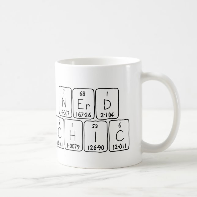 NerdChic, phrase de tableau périodique, mug (Droite)